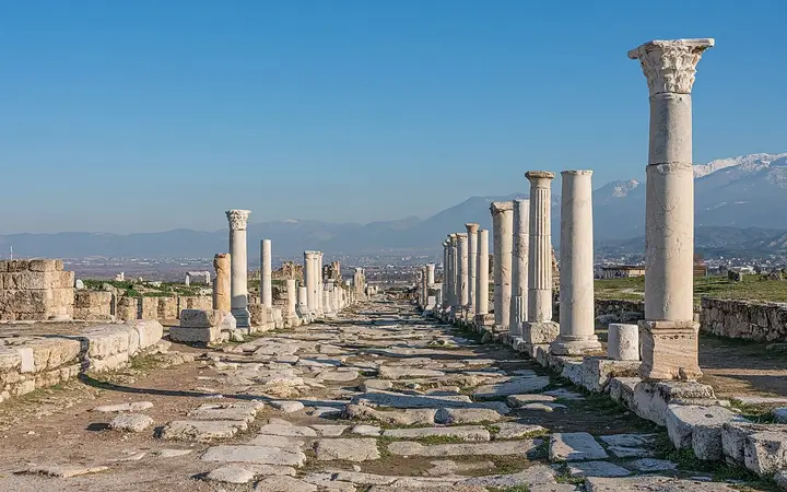 A colonnaded street at Laodicea