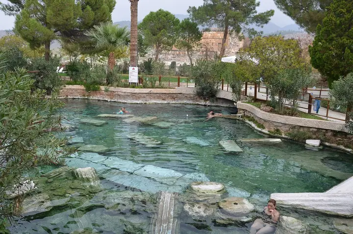Submerged columns in the Antique Pool