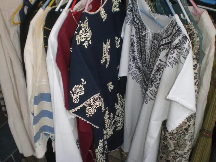 Clothes made of Buldan cloth