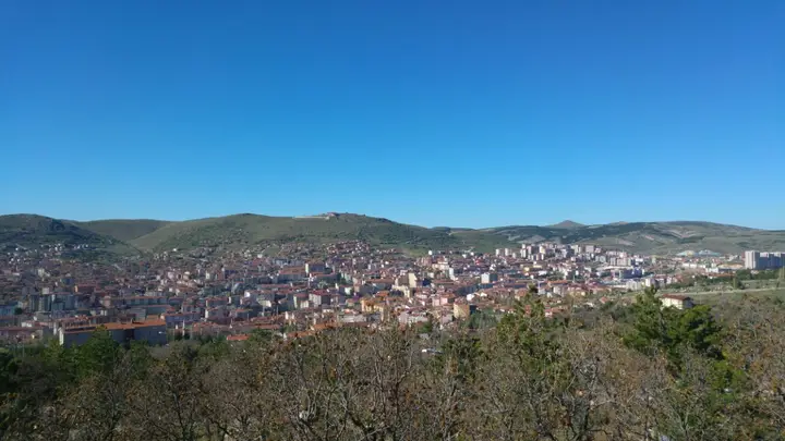 View of Yozgat from the top of the Çamlık