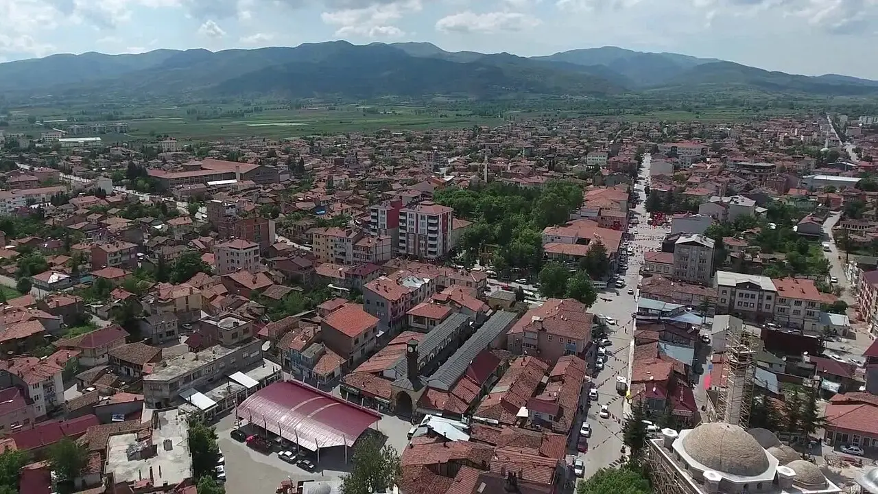 General view of Gümüşhacıköy (Amasya)