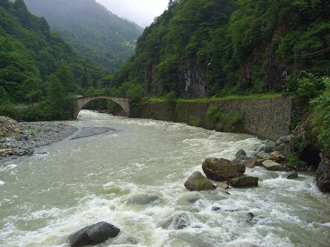 Hemşin (Rize) general view