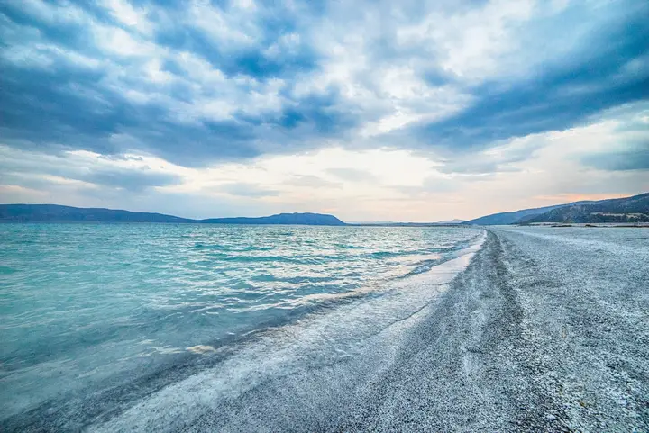 The white shore of Salda Lake
