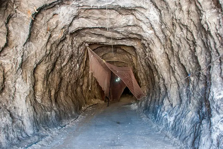 A gallery in the Salt Cave